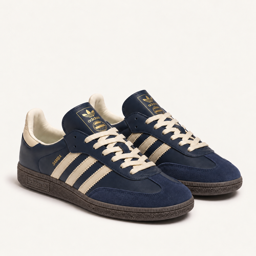 Adidas Samba bleu marine pour homme, vue trois-quarts
